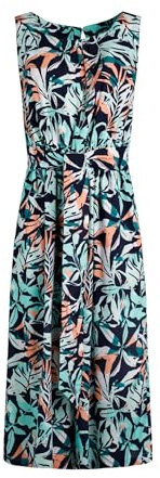 Weird Fish Nalani Printed Viscose Jumpsuit Aqua blue Size 18