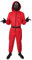 Spieler Game 2 Kostüm ,Faschingskostüme Costume Merch für Erwachsene Soldat Cosplay Jumpsuit Set Rot Overall mit Kapuze ohne Maske,Verkleidung für Partys,Karneval & Halloween(#B Kind Red,9-10 Jahre)