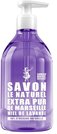Savon Le Naturel Extra Pur de Marseille Miel de Lavande 500ml