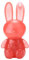6 Farben Lippenstift Rabbit Feuchtigkeitsspendender Lippenstift Cute Rabbit Lip Glaze 2 in 1 Key Chain Lip Gloss Lip Stain Lipstick set, Wasserfester, antihaftbeschichteter Becher, langanhaltend (01#)