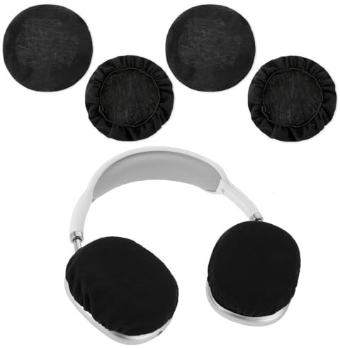 4 Stücke Dehnbare Waschbare Kopfhörer Abdeckungen 3.74 inch waschbar Ohrmuscheln Strickstoff Überzug Abdeckungen Earpads Cover für Kopfhörer Ohrmuscheln Headset Ohrpolster Headset Ear Cushions