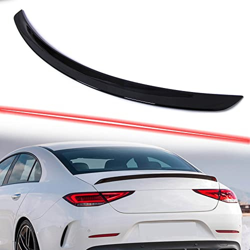 Spoiler Hecklippe Heckspoiler Heckflügel Schwarz Glänzend für Mercedes Benz CLS C257 Limousine 2018 2019 2020 2021 2022 2023
