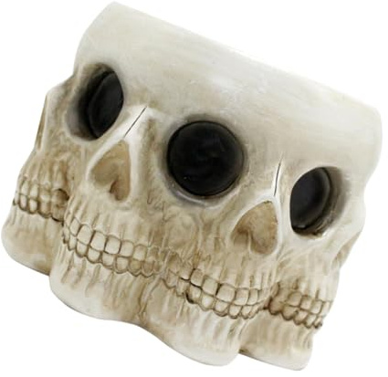 Homoyoyo Pot de Fleurs Résine Réaliste Décoration Halloween Multifonction pour Jardin et Bureau Cache Pot et Porte Crayon Original