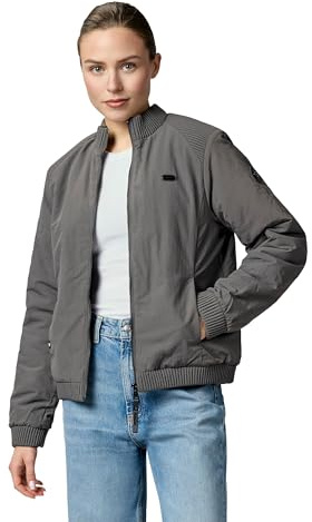 Ragwear Damen warme Übergangsjacke kurze wasserabweisende Bomberjacke mit elastischen Bündchen Chenna Warm YOUMODO XS-3XL