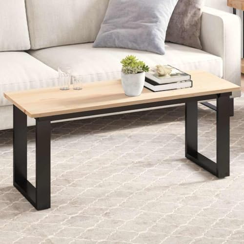 HFXHIJXQ Tischplatte 110x40 Kiefer massiv Tischplatte aus unbehandeltem Massivholz Couchtisch Schreibtischplatte rustikal Modernes Design für Wohnzimmer Büro & Küche