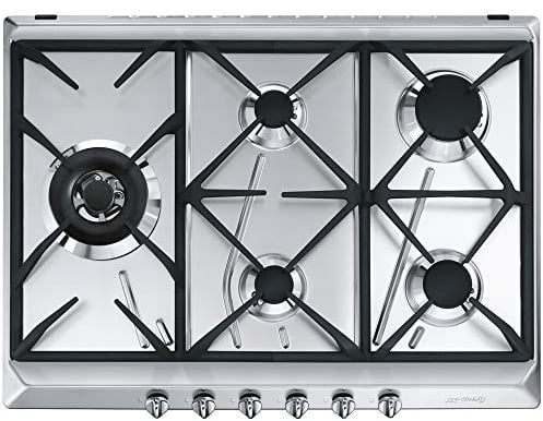 Smeg SRV575GH5 Placa, 2600 W, Acero Inoxidable