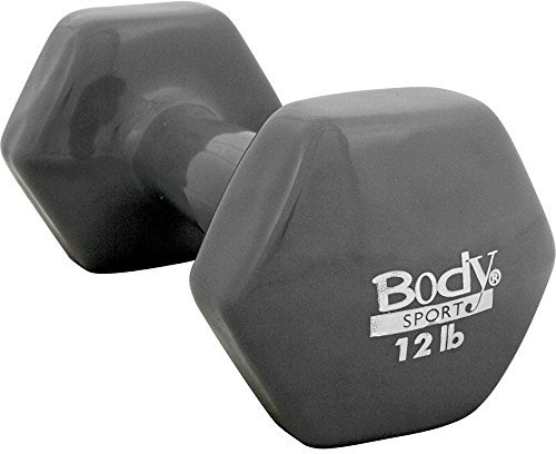 Body Sport Vinyl Dumbbell, 12-Pound