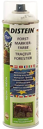 QUEBAg Distein Neon-Forstmarkierfarbe Signierspray Forstspray Markierungsspray | 500 ml-Sprühdose (weiß)