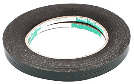 sourcing map 2 Stück 5 mm x 0,5 mm selbstklebendes, stoßfestes, geräuscharmes Schaumband mit einer Länge von 10 m