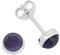 Ohrstecker 925 Silber Amethyst lila Stein Edelstein Ohrringe echt Silber Damen Sterling Silber Stecker Geschenk(MOS-038-01)