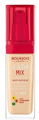 2 x Bourjois Healthy Mix Anti Fatigue Foundation 30ml - 50 Rose Ivory