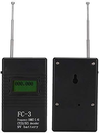Decodificador de frecuencia, 50MHZ-2.4G Walkie Talkie portátil Medidor de Contador de Potencia de RF RF para Todo Tipo de Walkie Talkie