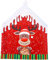 Ansenesna Stuhlhussen Weihnachten Deko Elch Weihnachtsmann Schneemann Husse Rentier Stuhlüberzüge Christmas Dekoration Für Festlich Party (47x60cm Elch)