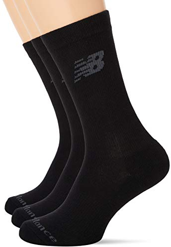 New Balance 3 Pack Crew Socken, Schwarz, L