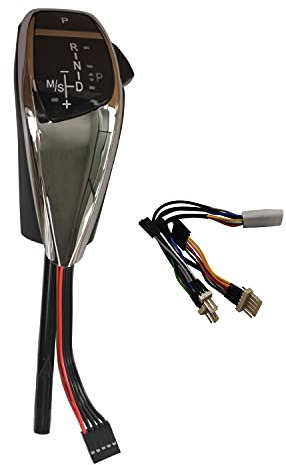 TAKPART LHD Automatische LED Schaltknauf Schalthebel Nachrüstsatz für E46 E60 E61 E63 E64 Chrom Schwarz