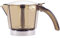 Delongui Repuesto de Jarra de Cafetera EMK9 Compatible con Jarra Moka Alicia DeLongui para 9 Tazas Color Marrón Semitransparente Resistente Libre de BPA
