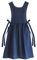 Premium Plus Size Schürze Verstellbare Taille Latzschürze, Weiche Baumwollmischung Schürze mit Taschen, Ideal für Küche,Garten,Backen,Entspannen,auch als Geschenk für Ihre Mutter oder Frau (XL,Blau)