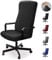 Bürostuhl bezug Bürostuhlabdeckung Stuhlhussen Drehstuhl Bezug Moderne Stuhlüberzug Sessel Cover Elastische Waschbar Stuhlhussen Set für die Bürostuhl Computer Schreibtischstuhl(No Stuhl)(Schwarz,2L)