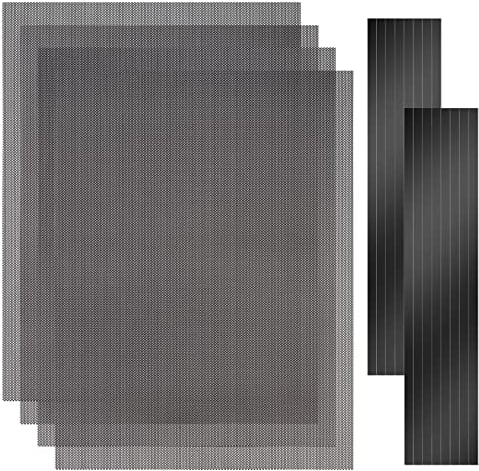 YSSHUI [4 Stück] 400 x 300 mm DIY PC Gehäuse Staubfilter 1,2 mm Loch, PVC Staubdichte Netzfilter Abdeckung mit Magnetstreifen für Computer PC Gehäuse