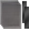 [Paquete de 4] 400 x 300 mm DIY PC Case Dust Filter, 1,2 mm Hole, PVC Dustproof Mesh Filter Cover with Magnetic Strip for Computer PC Case