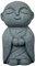 livelyfish Japanische Buddha-Mönch-Statue, Bosatsu, Feng Shui, betender Mönch, Sandstein, glücklich/lächelnde Miniaturfigur, Ornament für Aquarium, Haus, Garten, Dekoration, 7