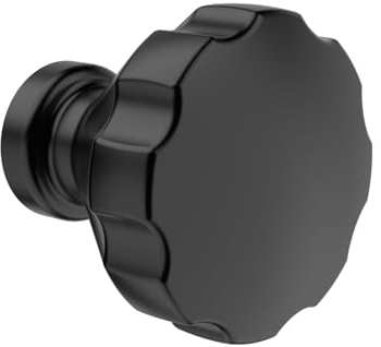 FURNIWARE 10 pièces Noir Mat Boutons de portes Poignées Poignées de Meubles, Poignées de placard, Poignées de Cuisine, Poignées de Tiroir de Meubles