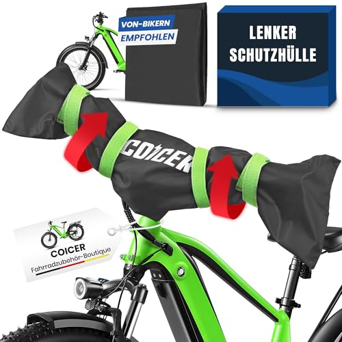 Coicer Lenkerschutzhülle Ebike Transportschutz Fahrrad Zubehör Fahrradabdeckung wasserfest feuchtigkeits- und staubgeschützt Fahrrad Abdeckung für Heckträger Regenschutz Lenkerschutz