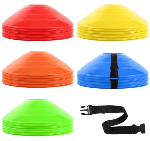 FWEEK Lot de 101 chapeaux de football - Pour le football, le patinage sur glace, le handball - 5 couleurs au total