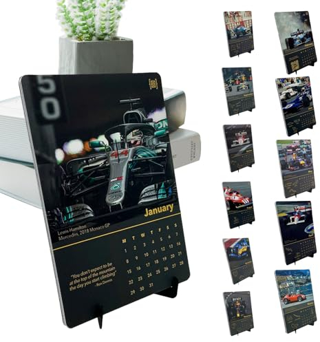 Formel-1-Kalender für F1-Fans, Formel-1-Tischkalender 2024 Story-Bilder für -Fans, Cooler -Kalender 2024-Kalender-Planer-Story-Bilder