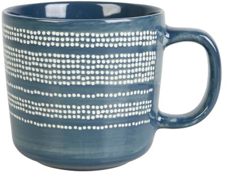 Mug 43 cl Grès Gamme SUIVEZ L'ARTISTE Ø 9 cm H 9 cm Coloris Bleu