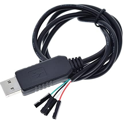 Acahhotxx Adaptador eléctrico de línea de cable serie USB a TTL CH340 Chipset Converter Serial Line para WinXP 98 7 8 Rs232 convertidor a USB, negro