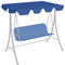 Ailgely Hollywoodschaukel Dachbezug 188/168 x 145/110 cm, Dachplane für Hollywoodschaukel, Universal Ersatzdach Gartenschaukel Anthrazit