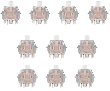 Switches Keyboard, Linear Switches Keyboard Switches 5-Pin Transparent, Sensitive Smooth Game Keyboard Keycaps for Mechanical Keyboards