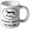 Tasse Windhund Division 116 PzDiv Panzerdivision WH 2WK Heer Ardennen#44930