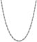 Supcare 3MM Twist Rope Chains for Men, Stainless Steel Rope Necklaces Chain for Women - 24 inches Long