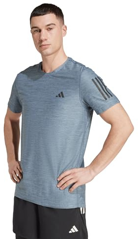adidas Men's Own The Run Tee, preloved Ink/White, XS
