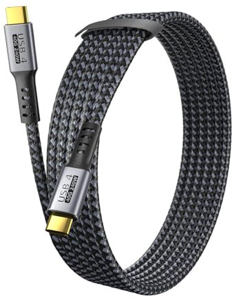 Cavo dati USB 4 40Gbps 8K/4K HD Display @60Hz 240W USB-C a USB C Cavo di ricarica Tipo-c compatibile con Thunderbolt 4/3 USB3.2/3.1 per MacBook Pro iPhone16 e 140W/100W/60W Hub Docking Station 1 m