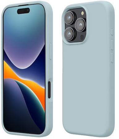 kwmobile Case Compatible with Apple iPhone 16 Pro Max Case - TPU Silicone Phone Cover with Soft Finish - Cool Mint