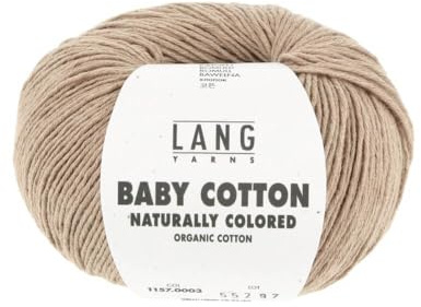 Lang Yarns Baby Cotton Naturally Colored 1157.0003 - Dark Brwon