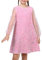 Sunny Fashion Robe Fille Rose Éclat Virer Mesh Manche Longue Élégant Formel Robe Partie 8 Ans