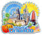 Quwsne Refrigerator Magnet Orlando Florida America Fridge Magnet City Travel Souvenirs Tourist Gifts 3D Classic Landmarks Handmade Crafts Home Decoration -4078