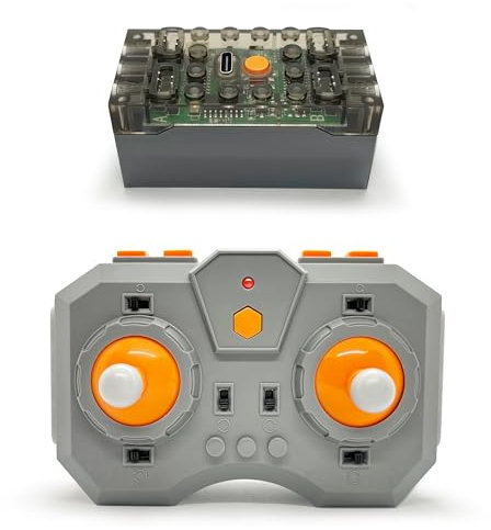 Power Function Module Joystick Fernbedienung Batteriebox Upgrade Bausatz, 4 Power Output Port, APP-Steuerung, Kompatibel mit Technic (4 Kanäle)