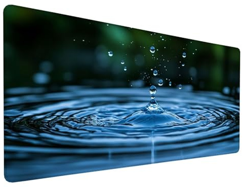 Alfombrilla Raton Ola Alfombrilla Ratón XXL 800x400x3mm Mouse Pad Grande Gaming Sencillez, Superficie Impermeable, Base Goma Antideslizante y Bordes Cosidos, Desk Mat para Jugadores,PC, Model 97