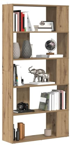 vidaXL Bücherregal 80 x 24 x 159 cm Holzwerkstoff Artisan-Eiche
