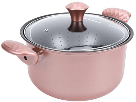 BAOFUYA Cooking Soup Pot, Stockpots Handles Design Multifunctional Stainless Steel Stock Pot for Gas Stove Induction Cooker Cooking Soup, Nonstick Coating Ergonomic Nan