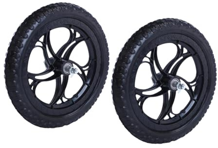 Balance Bike Ersatzräder 12 Zoll (30cm) - Leichtes Paar für Kinder Laufrad Reifen & Felgen Ersatzteile- Pflaumenblütenrad
