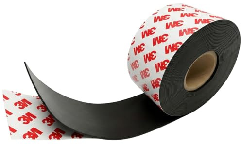 Lumonic 5m Magnetklebeband | 50x1mm | flexibel, selbstklebend, zuschneidbar, ohne Bohren | Fliegengitter, Schule und Tafel