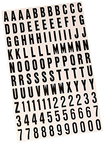 Hy-Ko Packaged Numbers & Letters, DIY Address Number Stickers for Deliveries and Navigation, Self-Adhesive House Decals for Siding, Door, Mailboxes