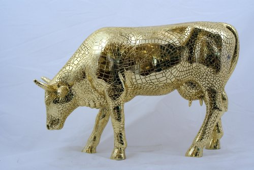 COW PARADE Cowparade 46468 - Mira Moo Gold - L