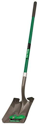 Truper 32403 Tru Tough 47-Inch Square Point Shovel with Long Handle and 10-Inch Grip